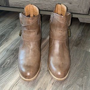 Brown booties
